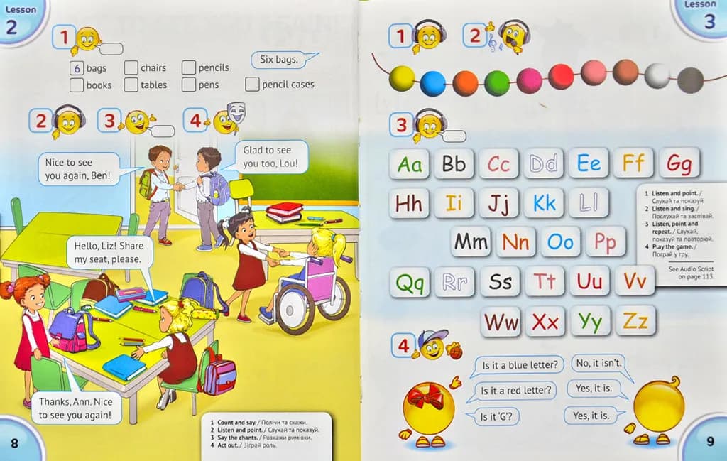 Підручник для 2 класу English with Smiling Sam 2 (з аудіосупроводом та мультимедійною інтерактивною програмою) — мініатюра 4