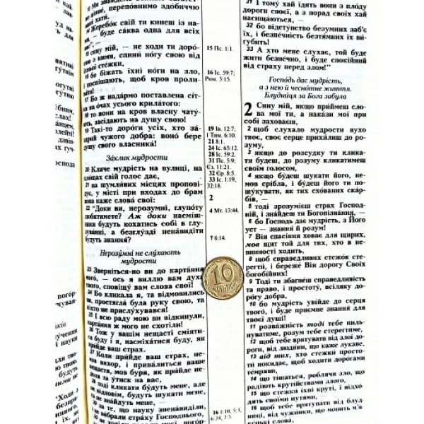 Біблія 101-56-52, бірюзова з квітами, на блискавці (055ZTI)  — мініатюра 6