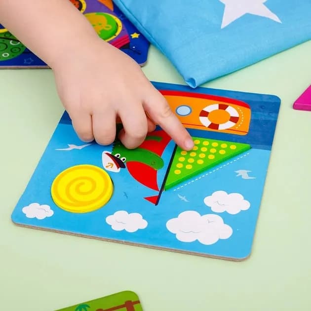 Дерев'яна мозаїка Vladi Toys Транспорт (ZB2002-06) — мініатюра 4