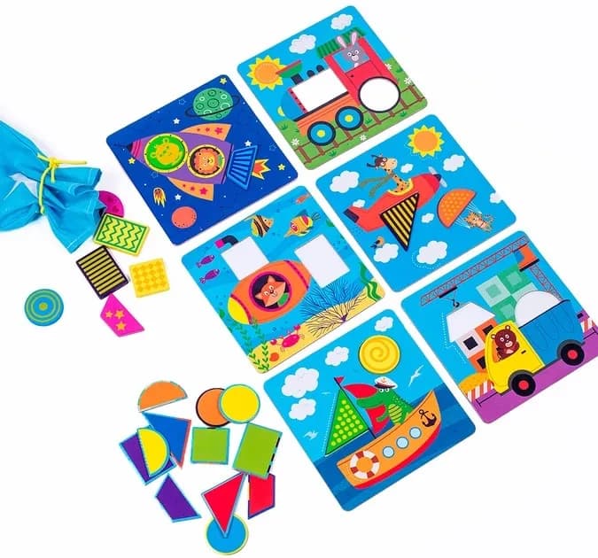 Дерев'яна мозаїка Vladi Toys Транспорт (ZB2002-06) — мініатюра 2