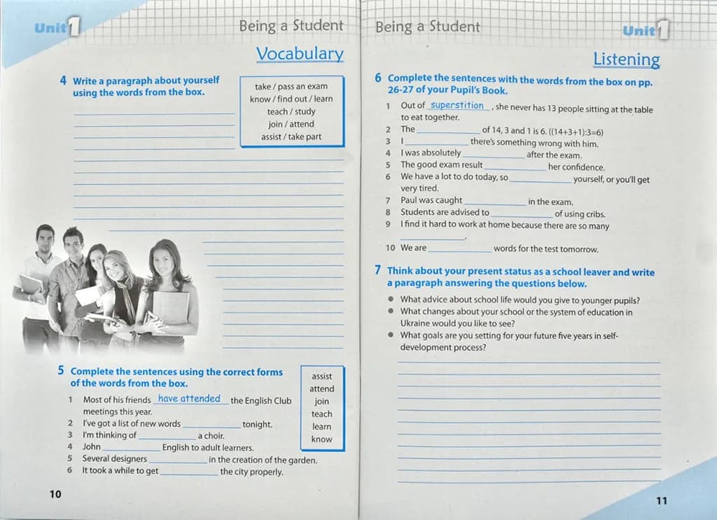 Робочий зошит Workbook 11 (до підручника Англійська мова для 11 класу Карп’юк О.) — мініатюра 6