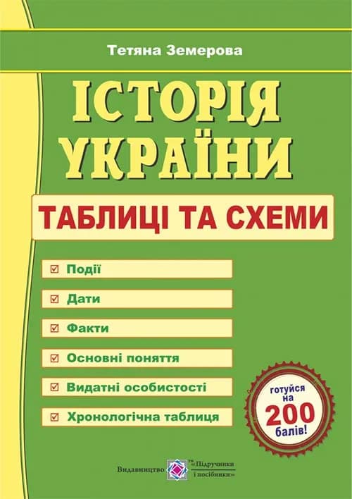 Історія України. Таблиці та схеми. Оновлений